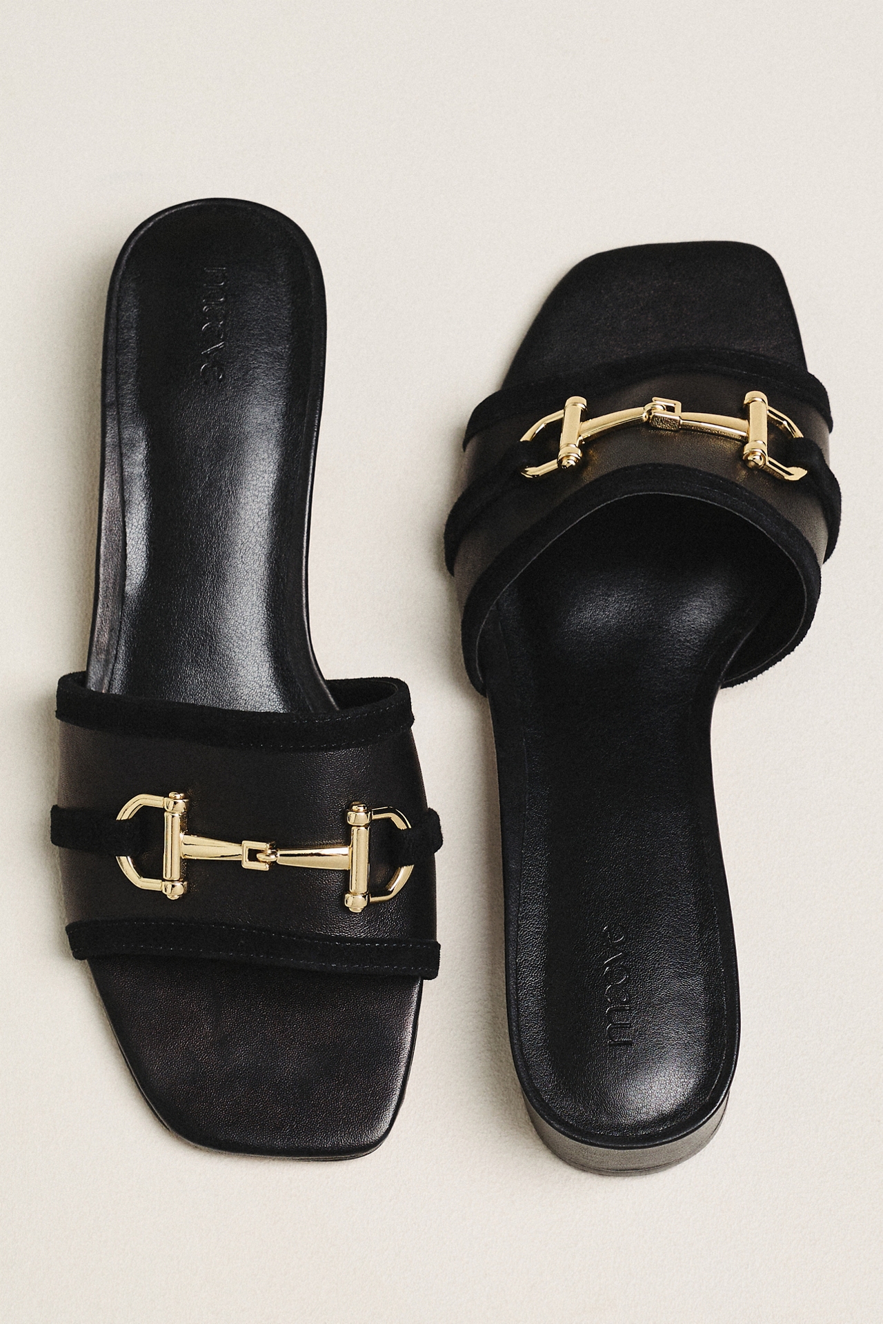 Maeve Horsebit Slide Sandals
