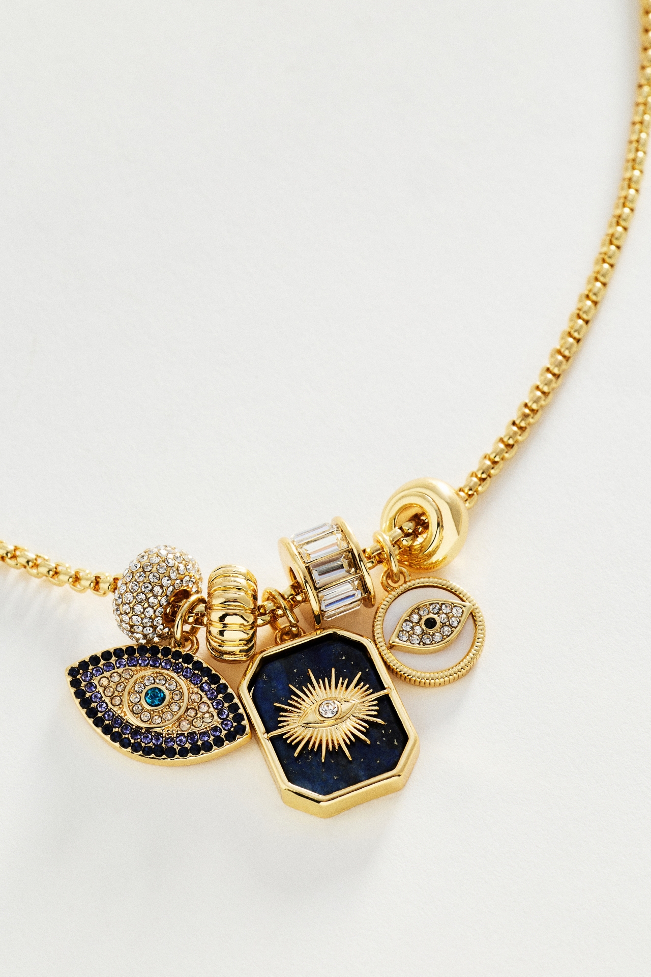 BaubleBar Evil Eye Charm Necklace
