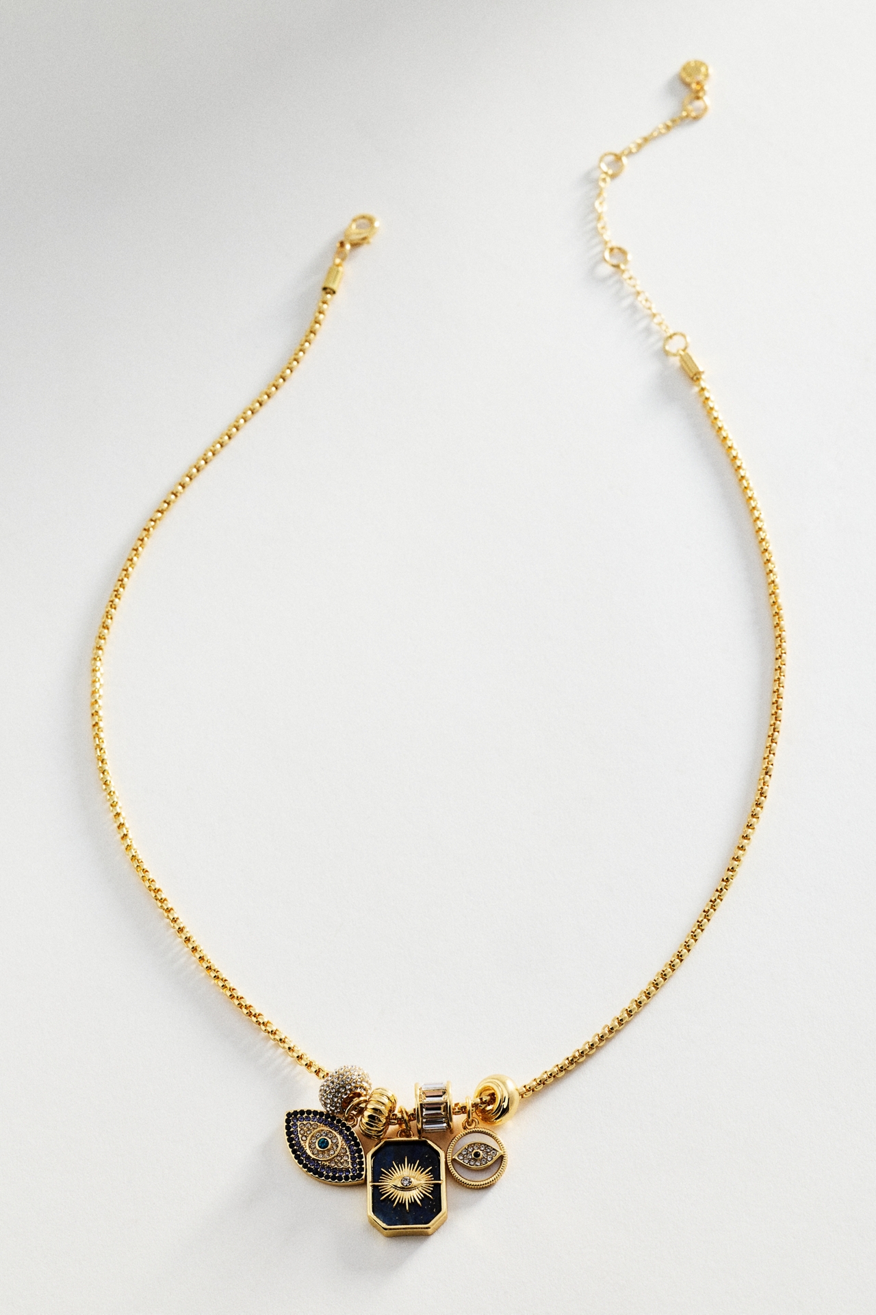 BaubleBar Evil Eye Charm Necklace