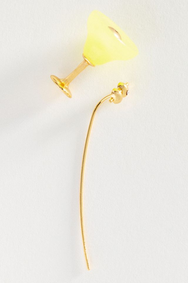 Cocktail Icon Threader Earrings #1