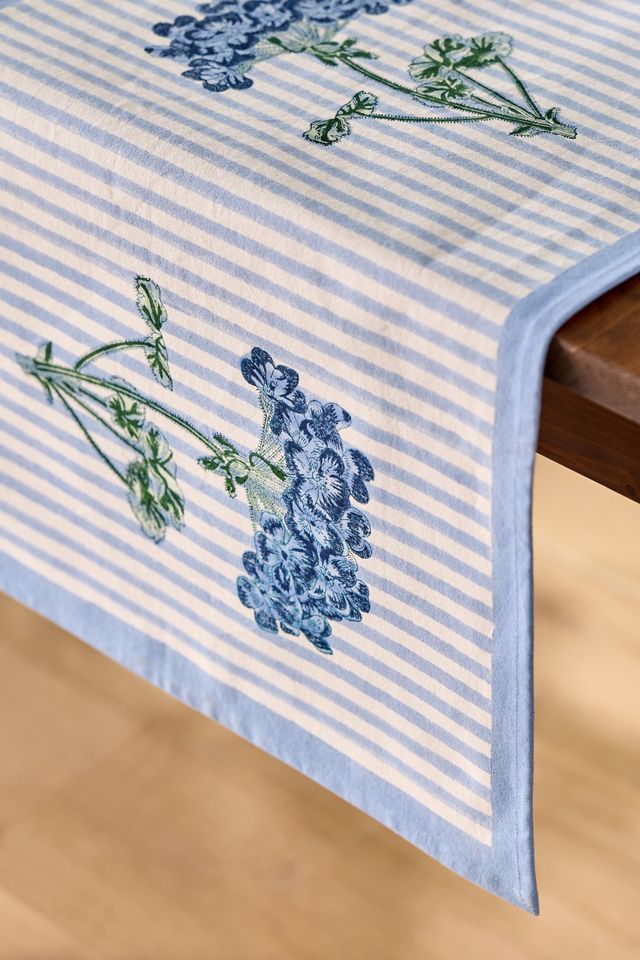 Inner Child Blue Hydrangea Table Runner #1