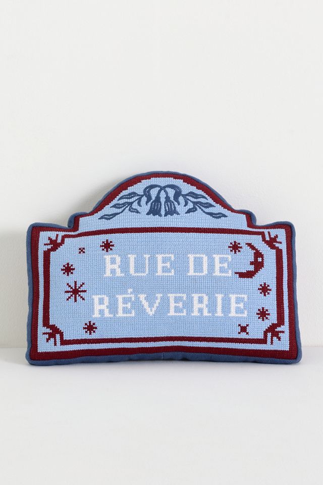 Francine Cotton Needlepoint Mini Pillows #1
