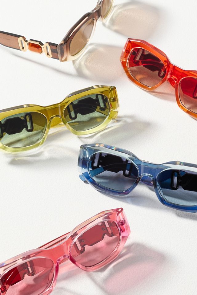 I-SEA Ombre Deco Rectangle Sunglasses #3