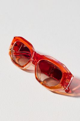 I-SEA Ombre Deco Rectangle Sunglasses
