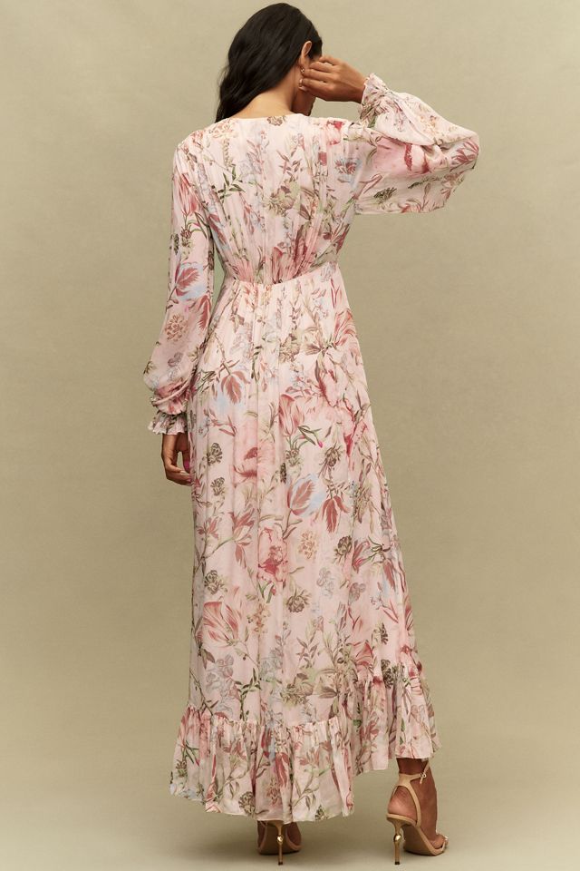 Hemant & Nandita High-Low Plunge Maxi Dress #2