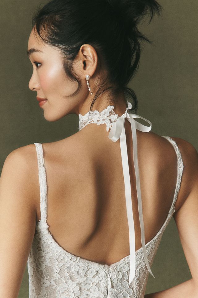 Watters Dita Lace Choker | Anthropologie