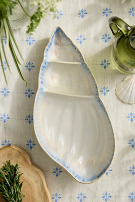 Terrain Spiral Shell Stoneware Serving Platter
