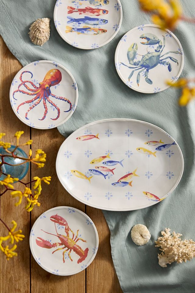 Sea Life Stoneware Side Plate #3