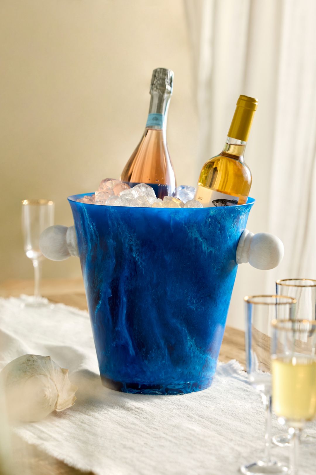Blue Resin Ice Bucket - Blue, One Size
