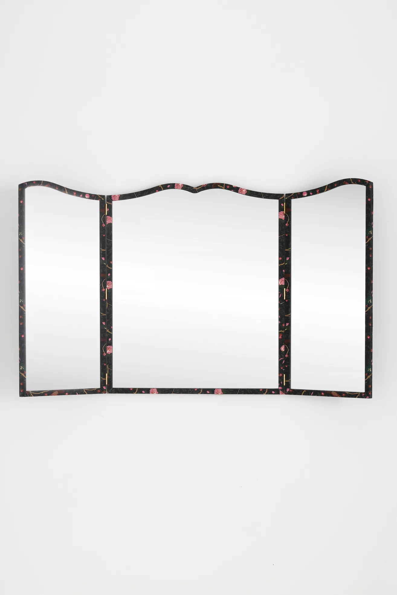 Fiona Printed Fabric Triptych Wall Mirror - thumbnail 10