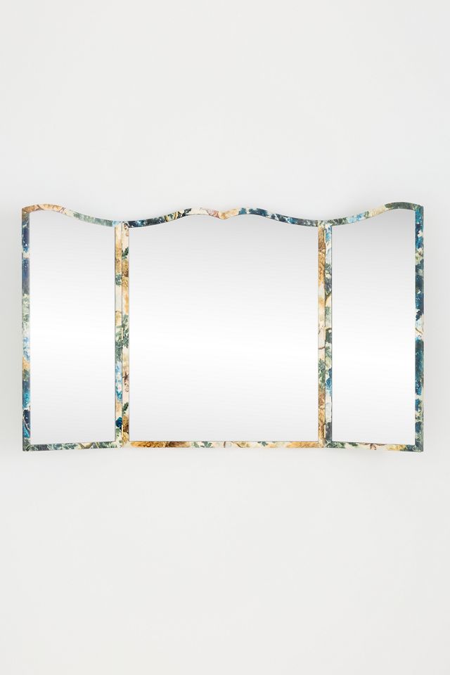 3-Panel Fabric Wall Mirror #1