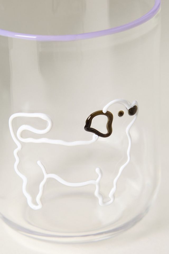 Love Notes Dog Icon Juice Glass #3