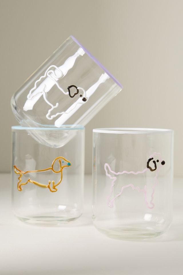 Love Notes Dog Icon Juice Glass #2