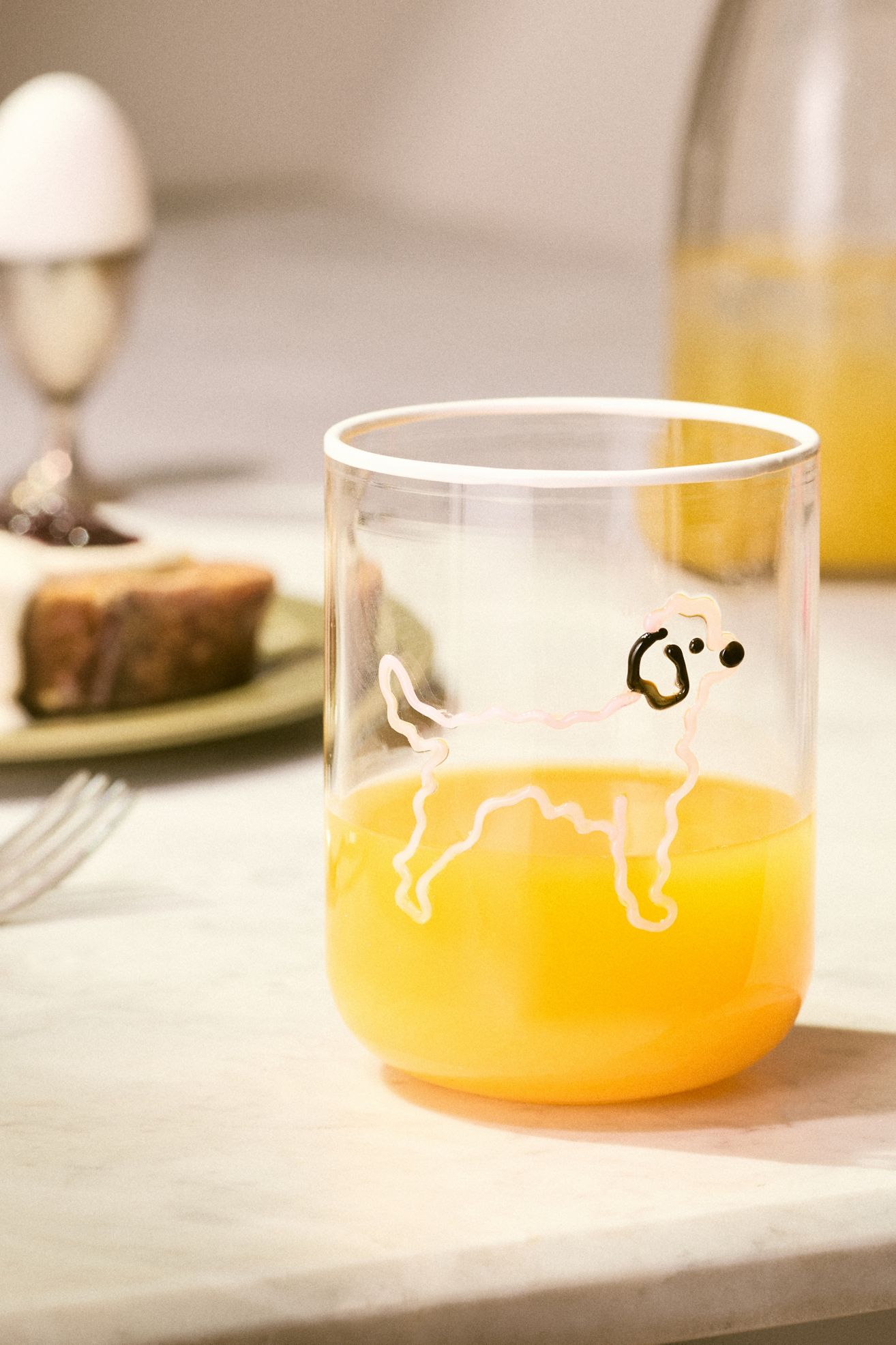 The Love Notes Icon Juice Glass: Dog Edition - Poodle, Standard, One Size