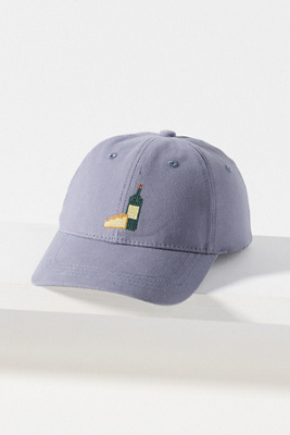 By Anthropologie Picnic Needlepoint Baseball Cap In Purple