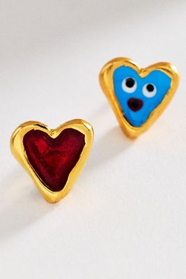 10 DECOART  Art Gigglers Heart Post Earrings