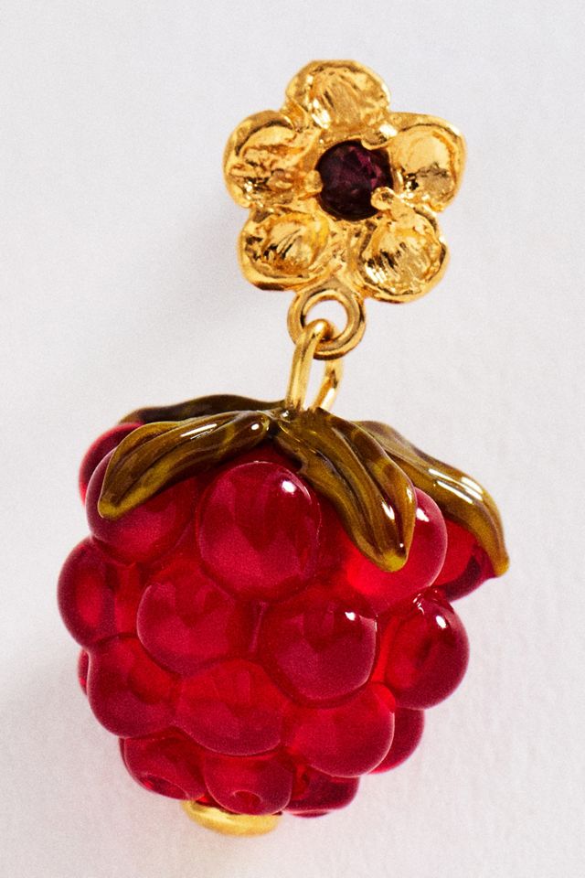 10 DECOART Floral Berry Drop Earrings #1