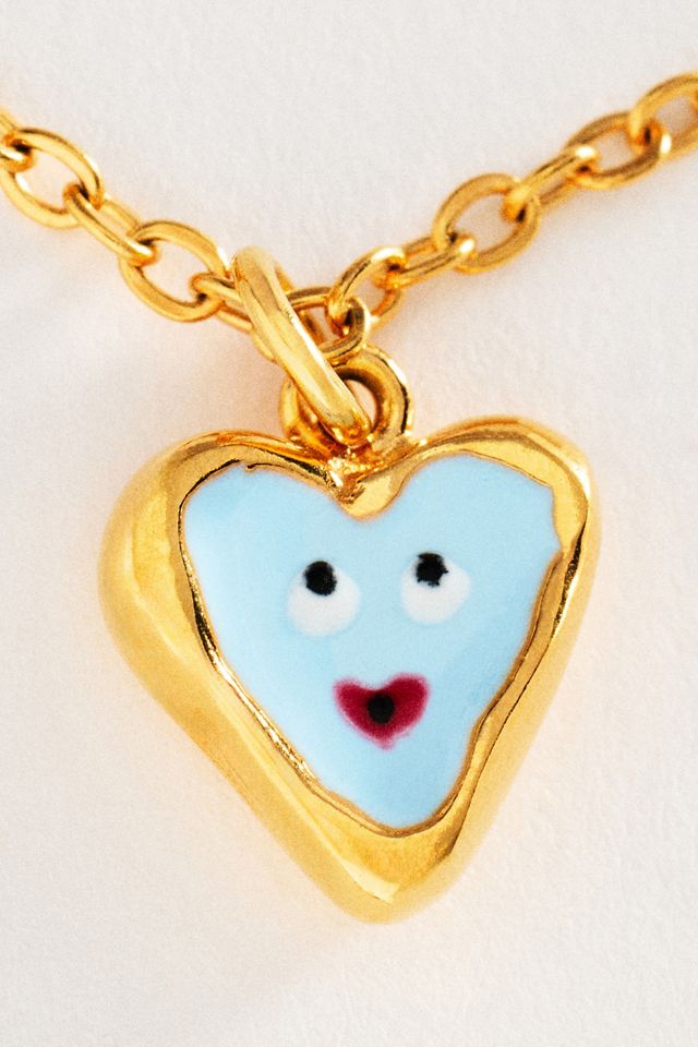 10 DECOART Happy Face Pendant Necklace #1