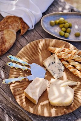 Fish Handle Cheese Knives, Set of 3