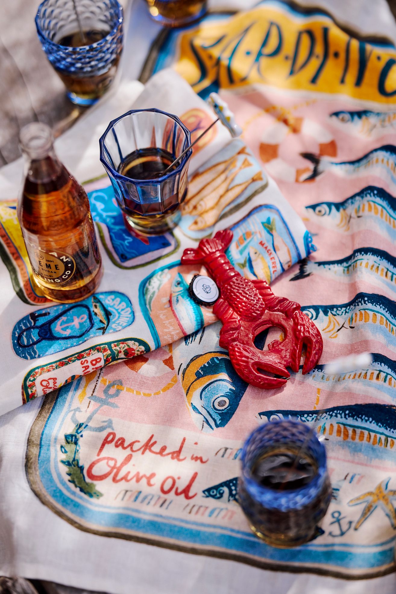 Lobster Bottle Opener - Red, One Size