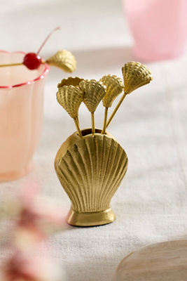 Shell Icon Cocktail Picks, Set of 6
