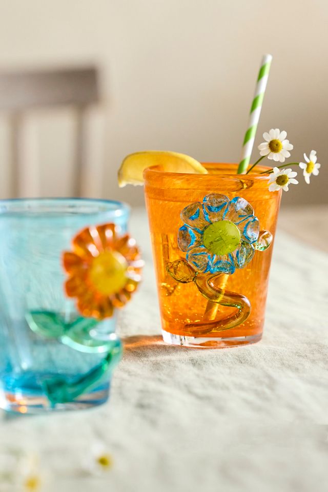 Bold Bloom Water Glass #2