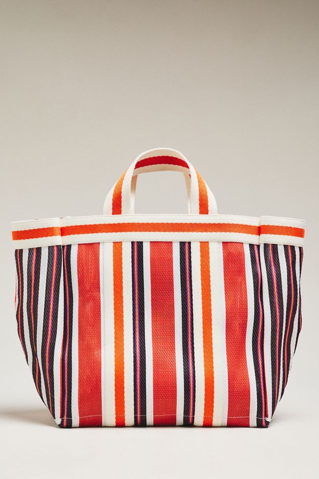 Maeve Striped Mesh Tote Bag #2