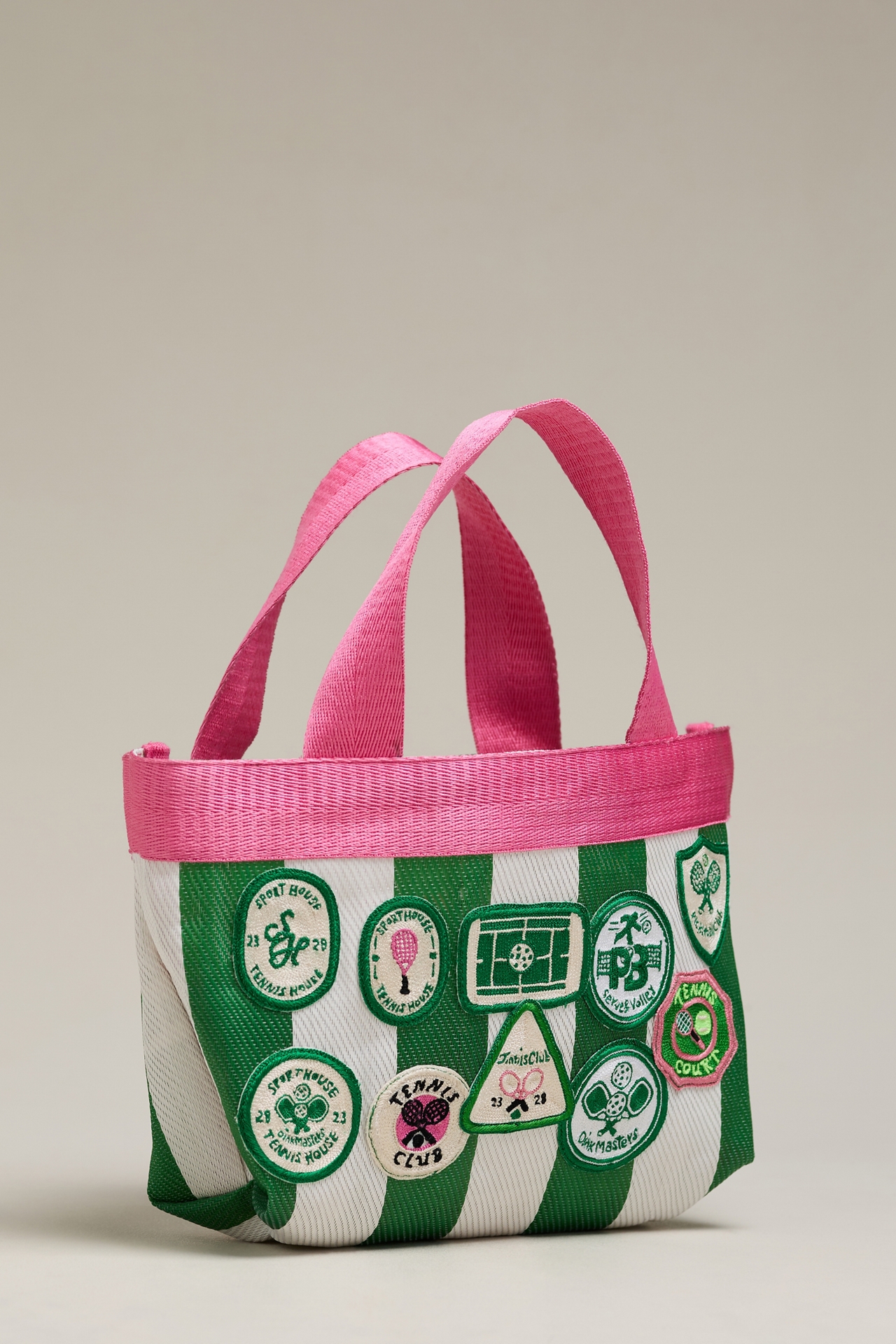 Maeve Mini Mesh Patch Tote