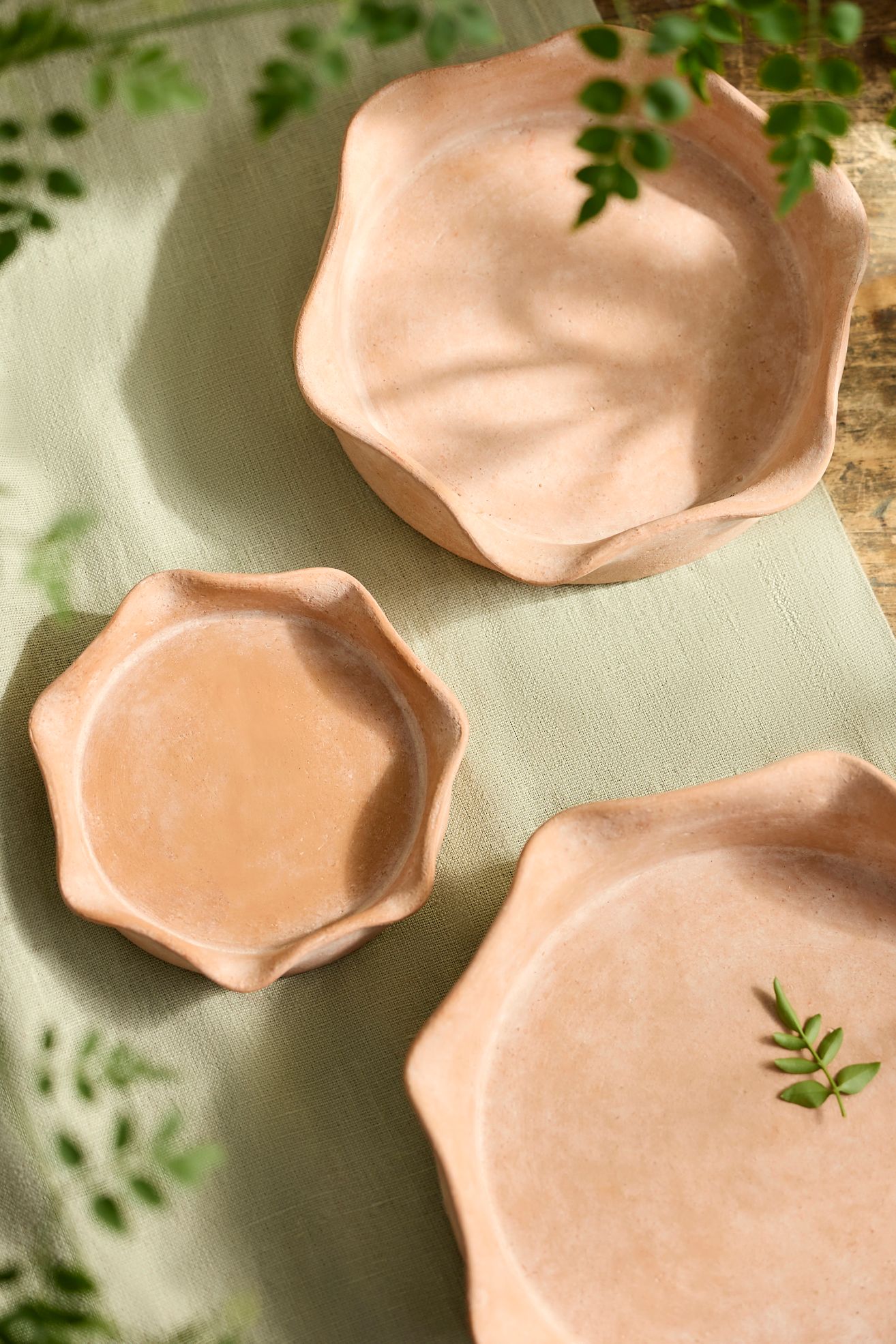 Terracotta Pie Crust Rim Saucer - Terracotta, 9"