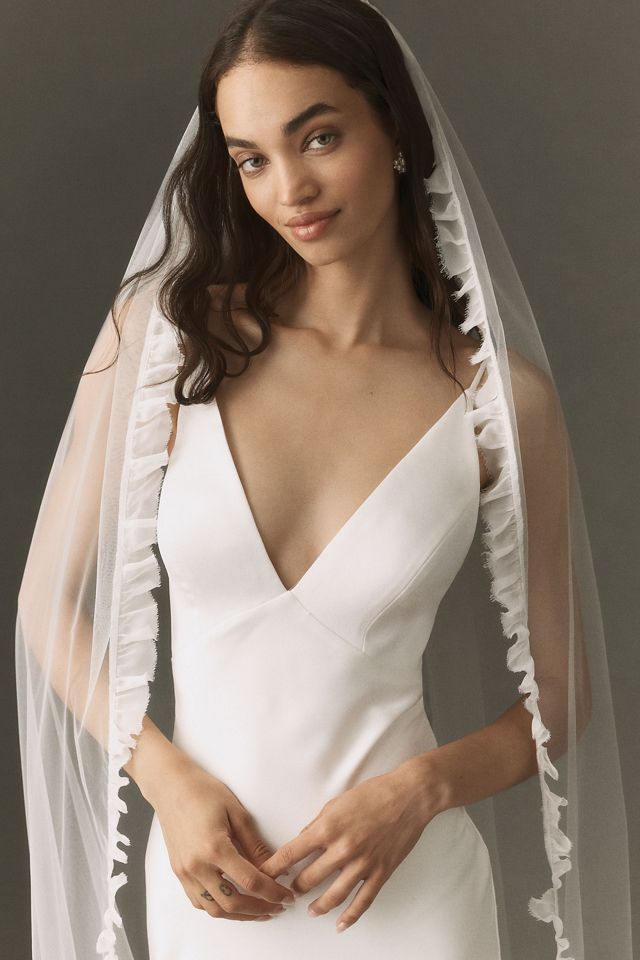 Daughters of Simone Ava Pleated Cathedral Veil #1