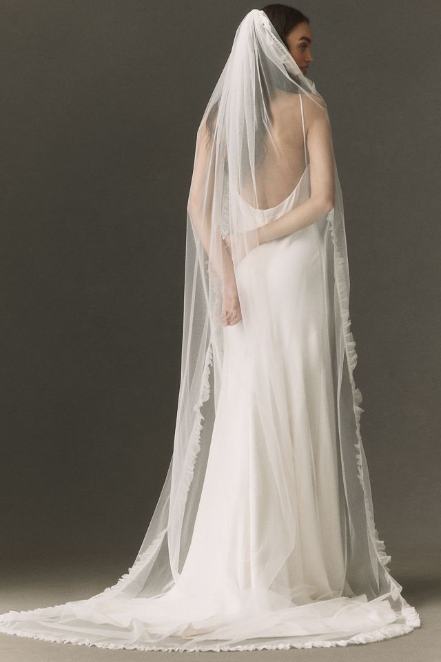 Daughters of Simone Ava Pleated Cathedral Veil #2