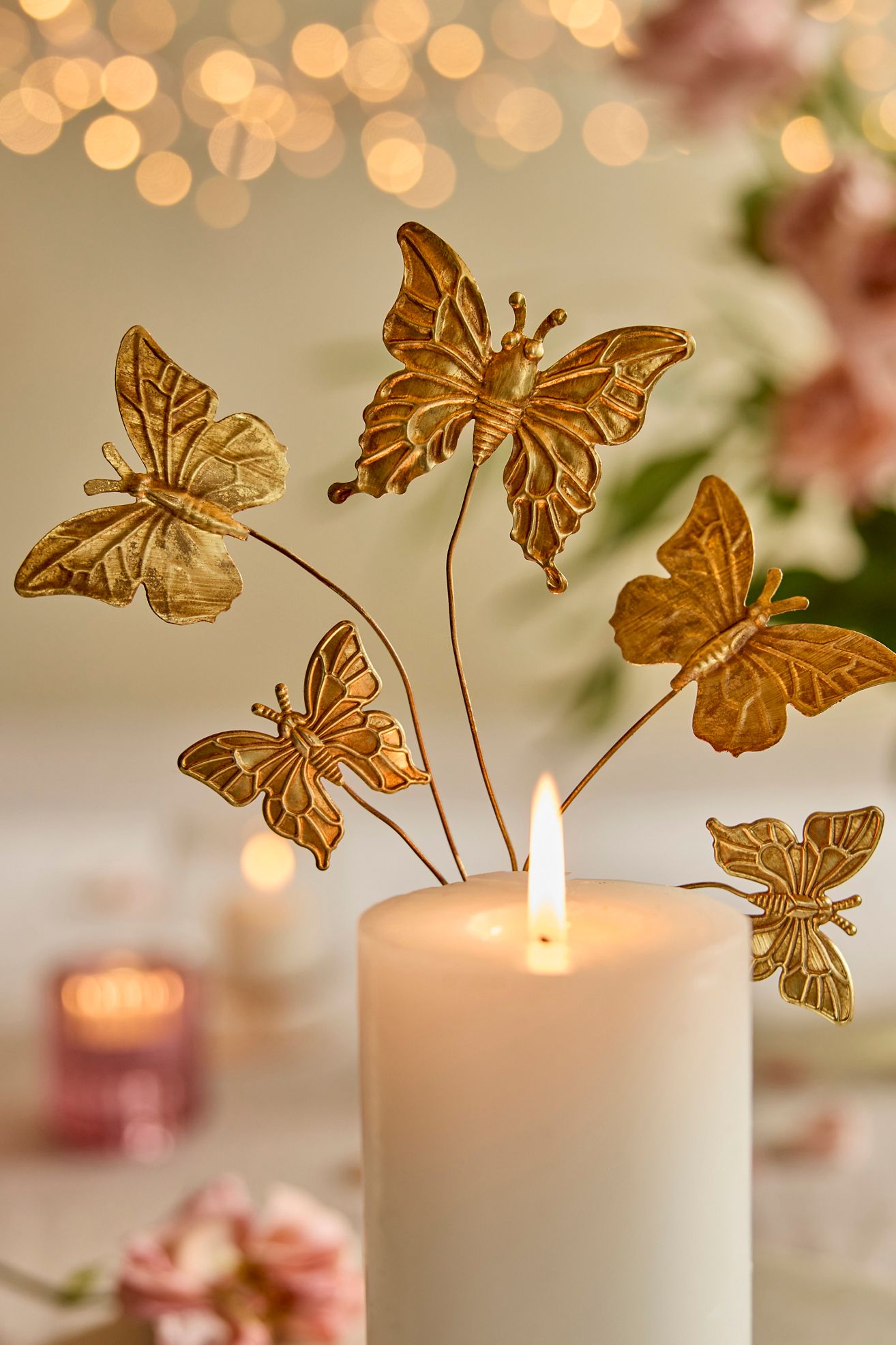 Flying Butterflies Candle Pin - Multi, One Size