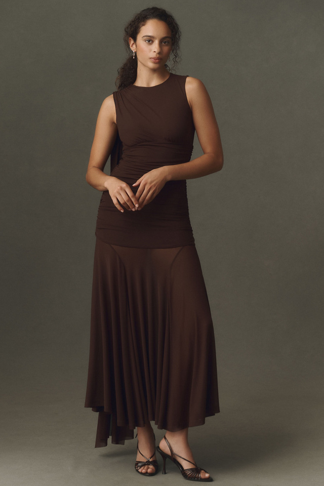 Bardot Alverie Mesh Maxi Dress