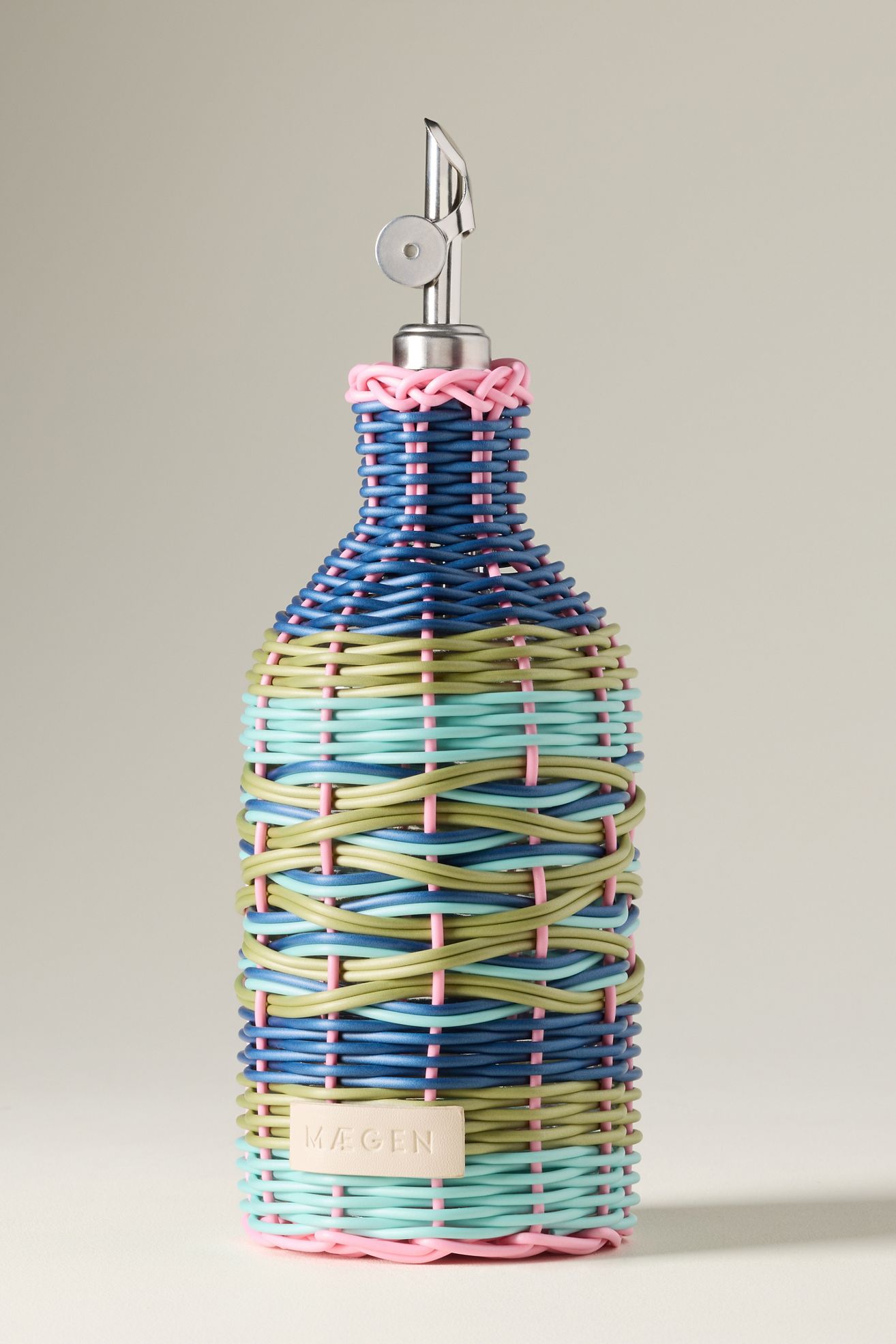 MÆGEN Woven Oil Cruet - Blue & Green, One Size