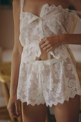 Kat The Label Florence Lace Shorts | Anthropologie