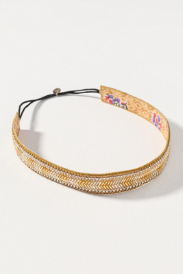 Deepa Winona Stretchy Hair Band In Gold
