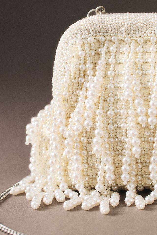 By Anthropologie Weddings Remi Fringe Clutch #2