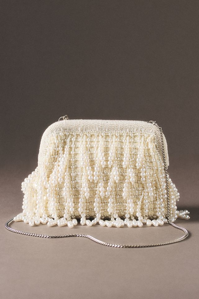 By Anthropologie Weddings Remi Fringe Clutch #1