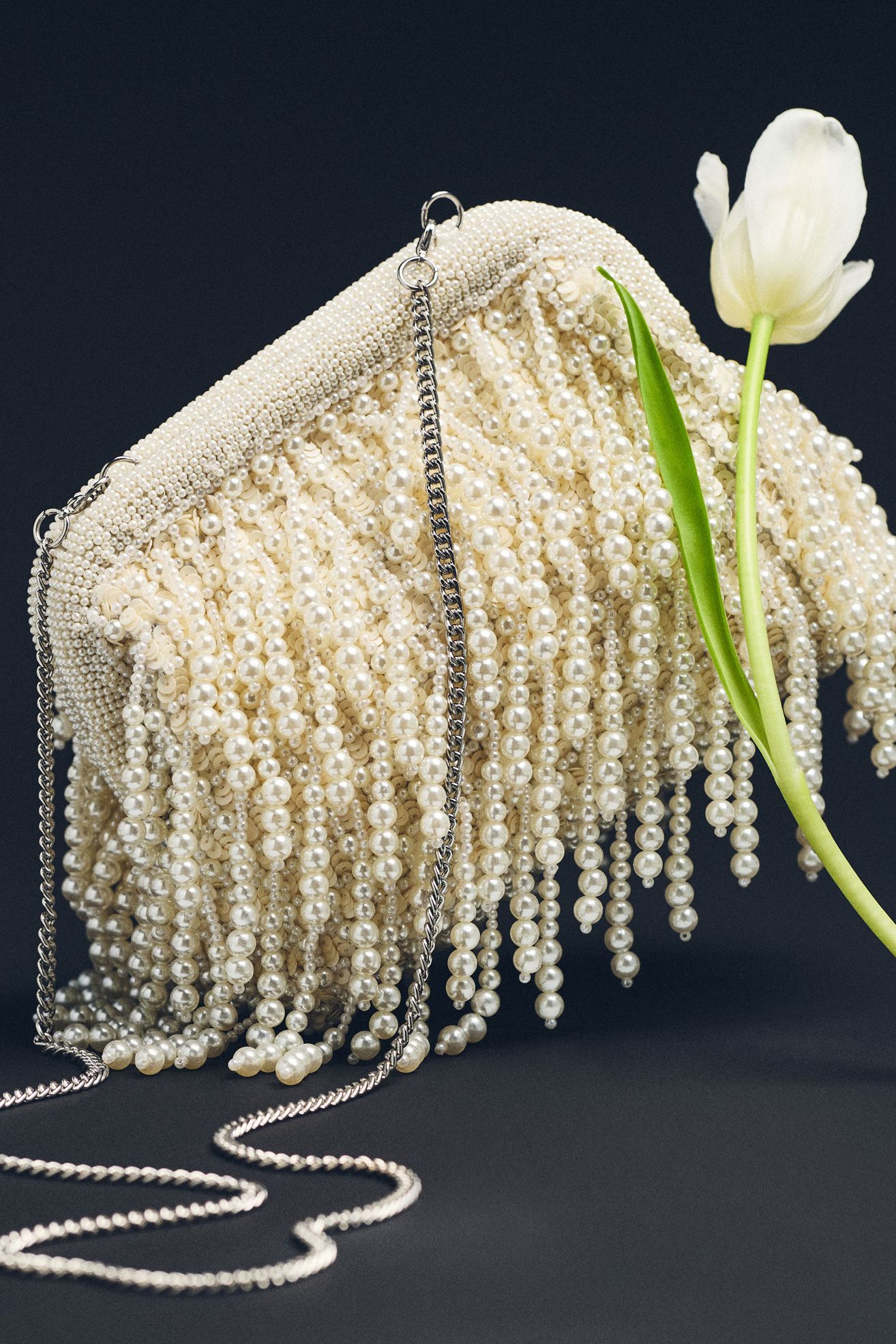 By Anthropologie Weddings Remi Fringe Clutch - White, One Size