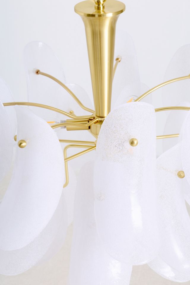 Anisa Tiered Petal Glass Chandelier #3