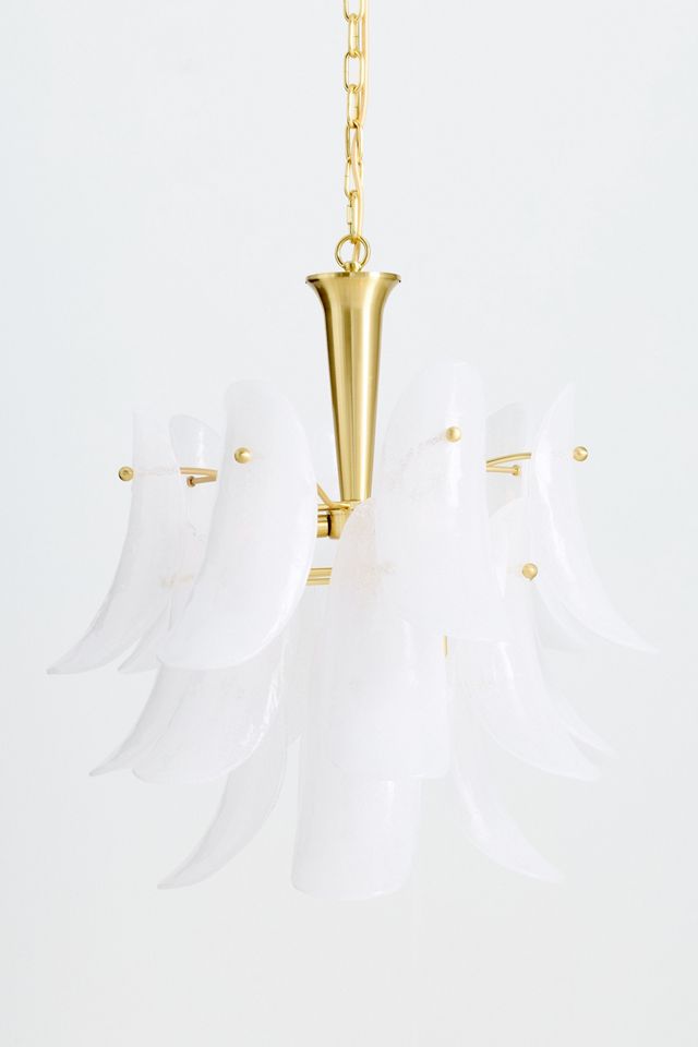 Anisa Tiered Petal Glass Chandelier | AnthroHome