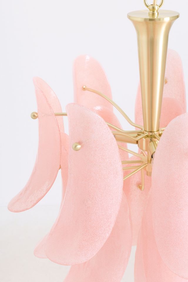 Anisa Tiered Petal Glass Chandelier #2