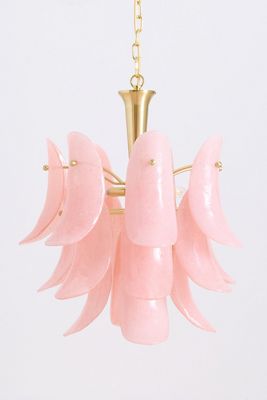 Anisa Tiered Petal Glass Chandelier