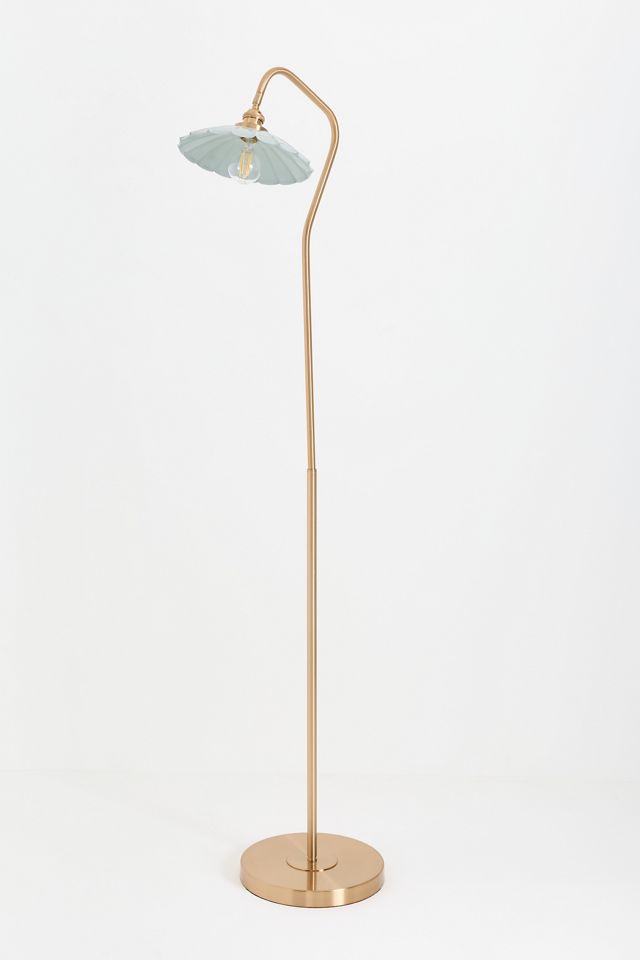 Greta Scalloped Metal Reading Floor Lamp #2