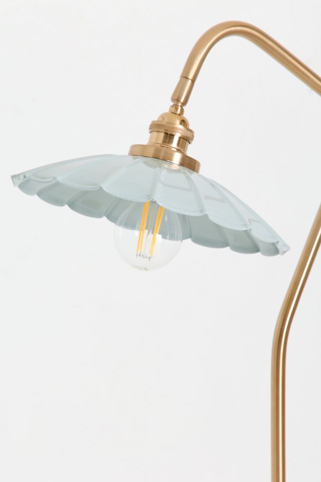 Greta Scalloped Metal Reading Floor Lamp #3
