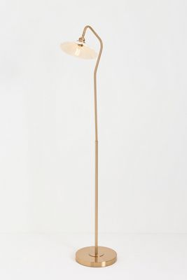 Greta Scalloped Metal Reading Floor Lamp