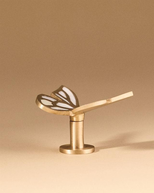 Delia Mother of Pearl Butterfly Lamp Finial #2