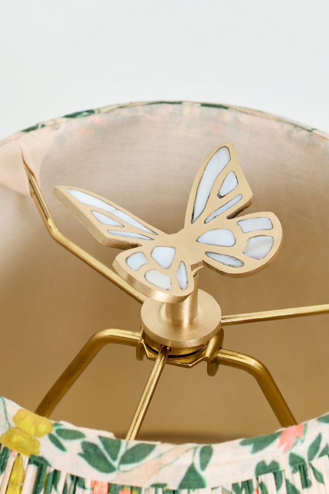 Delia Mother of Pearl Butterfly Lamp Finial #1