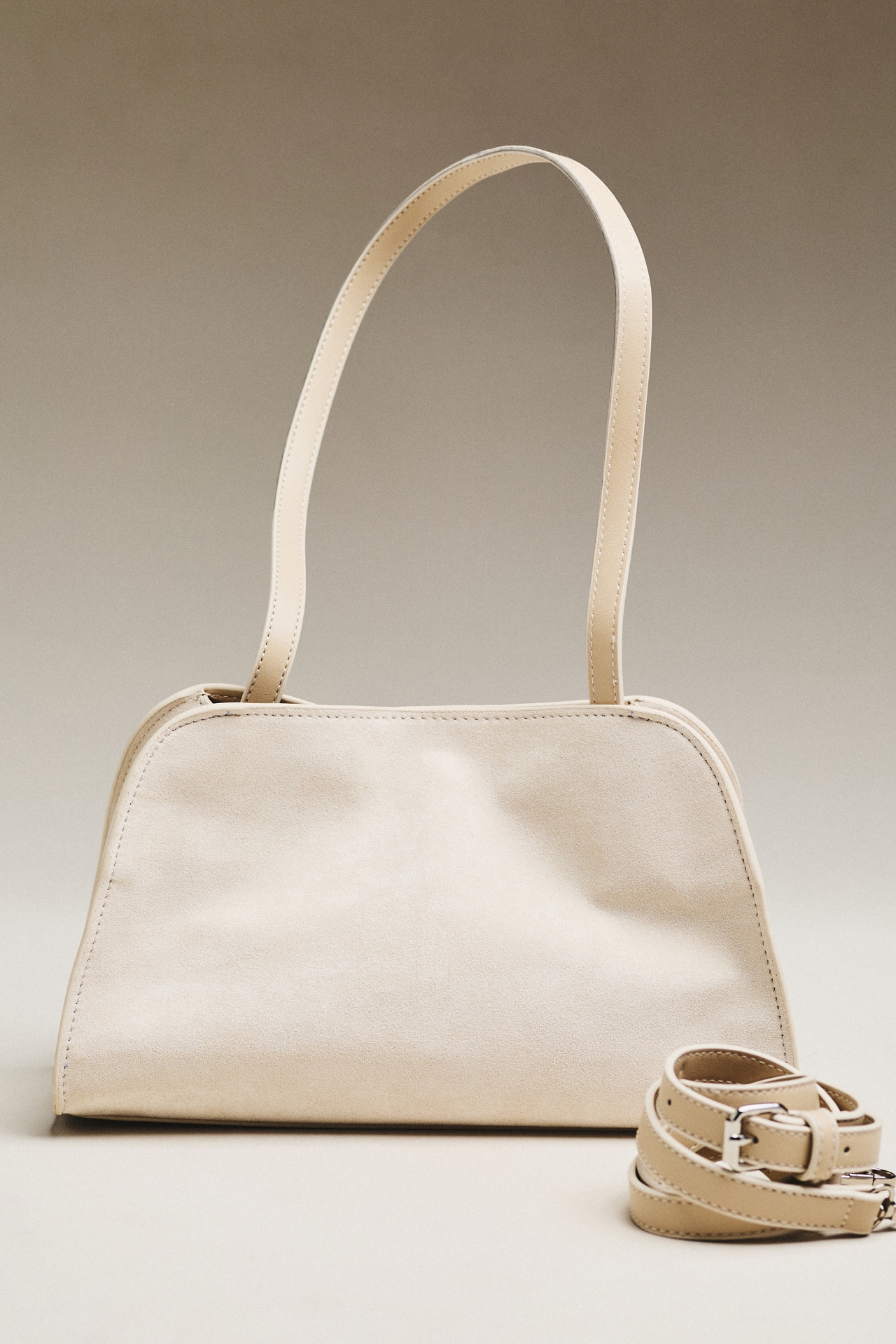Janie Faux Suede Shoulder Bag
