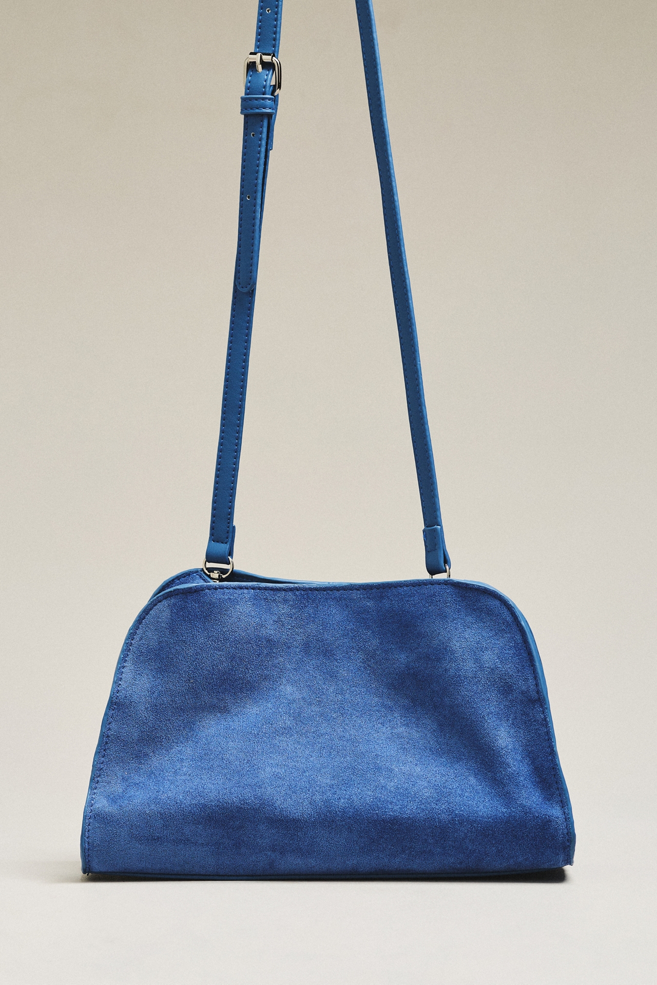 Janie Faux Suede Shoulder Bag